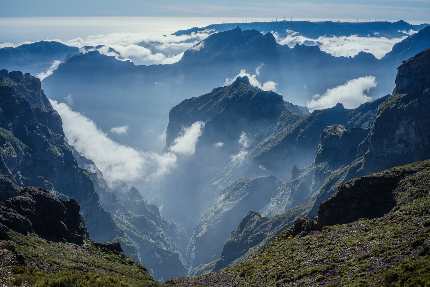 Pico do Arieiro sunrise above the clouds, Madeira