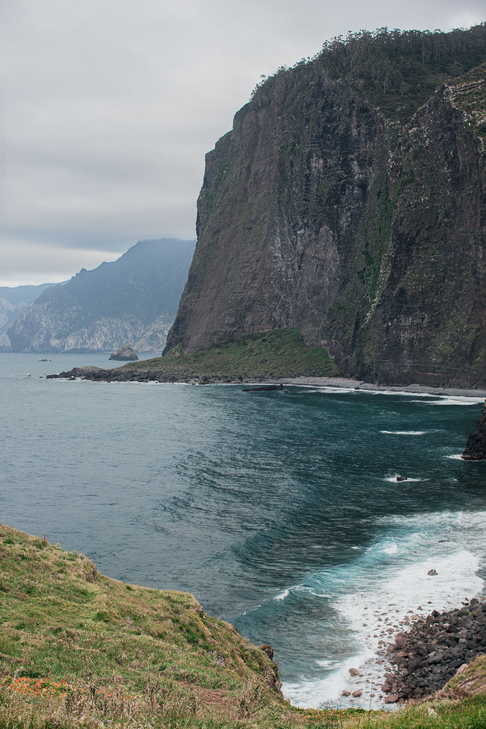 Proposal at Atlantic clifftop, Miradouro do Guindaste, Madeira
