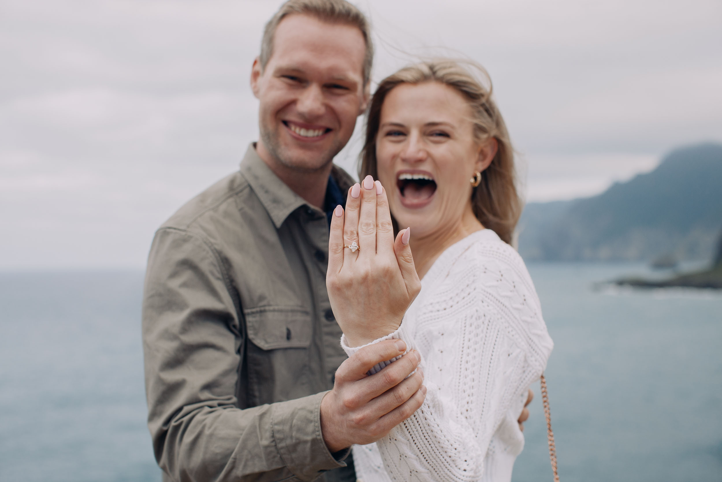 Engagement session at Atlantic viewpoint, Funchal, Madeira