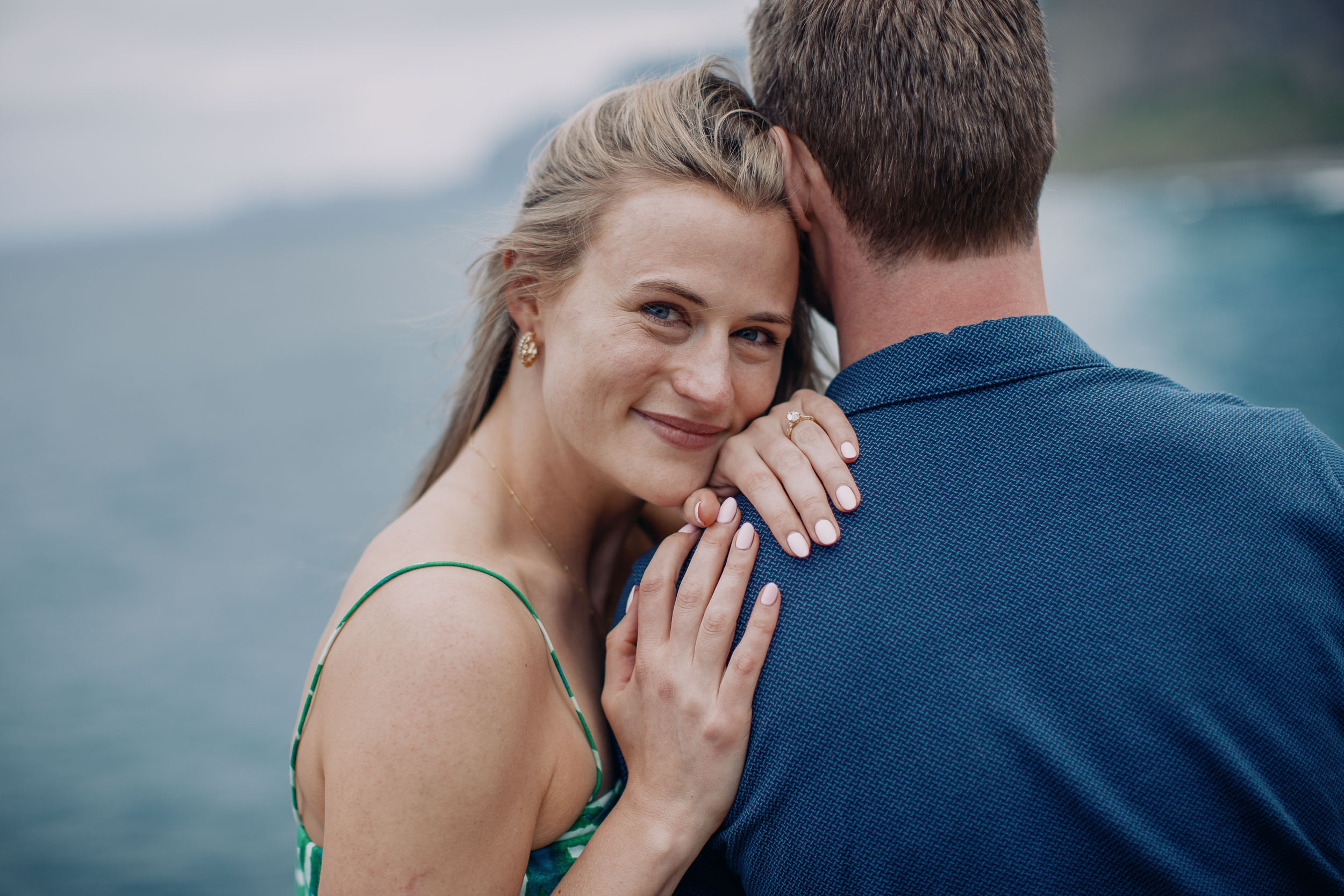 Proposal at Atlantic clifftop, Miradouro do Guindaste, Madeira