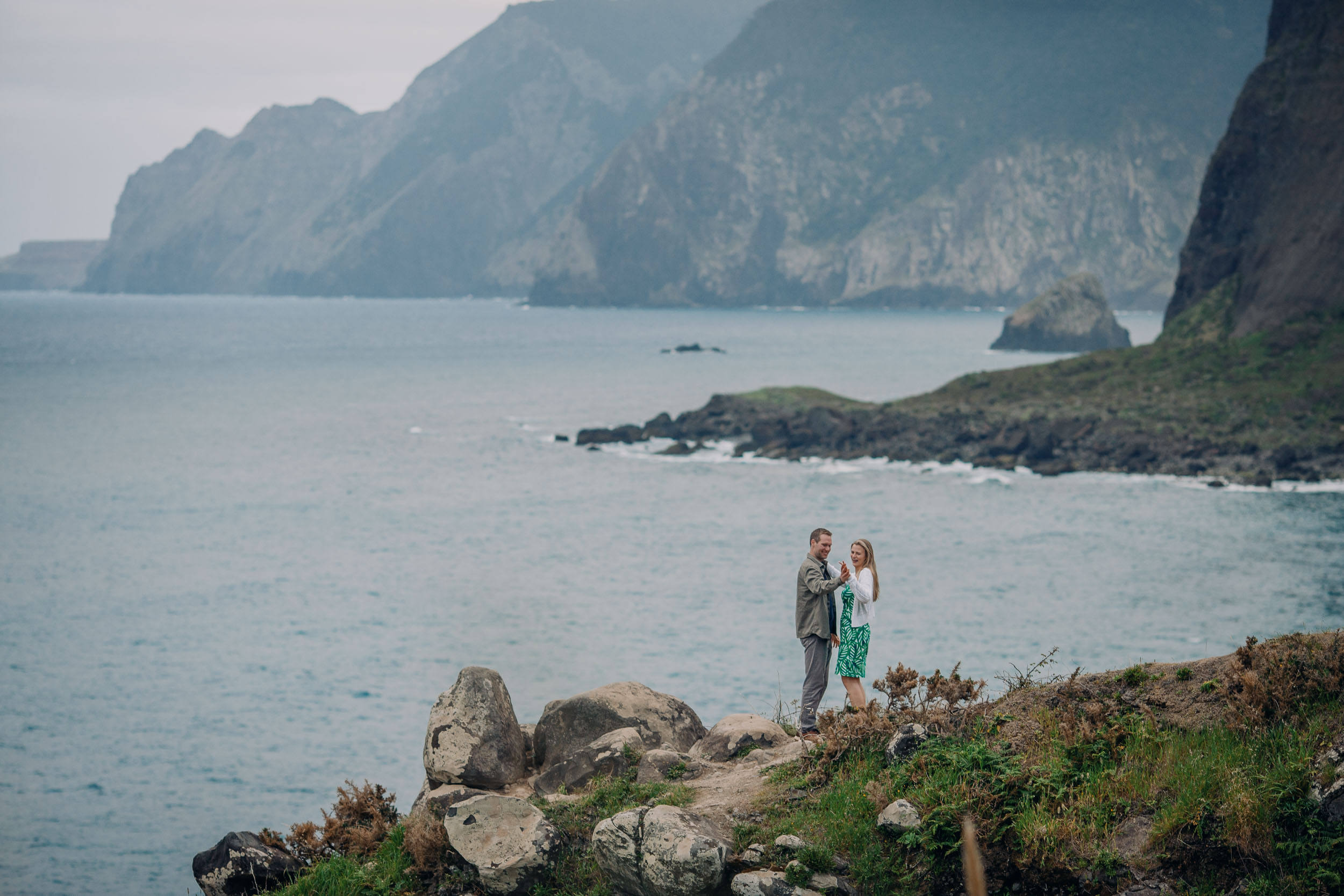Engagement session at Atlantic viewpoint, Funchal, Madeira