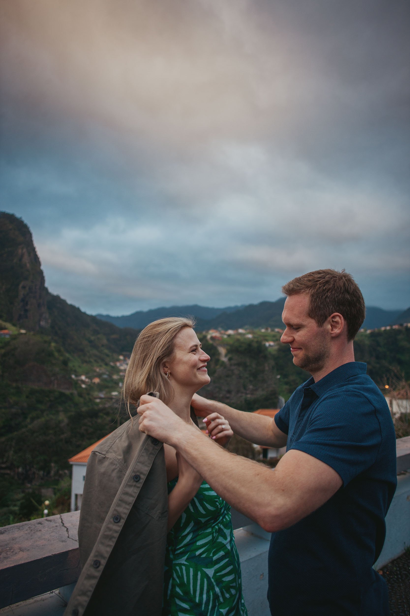 Engagement session at Atlantic viewpoint, Funchal, Madeira